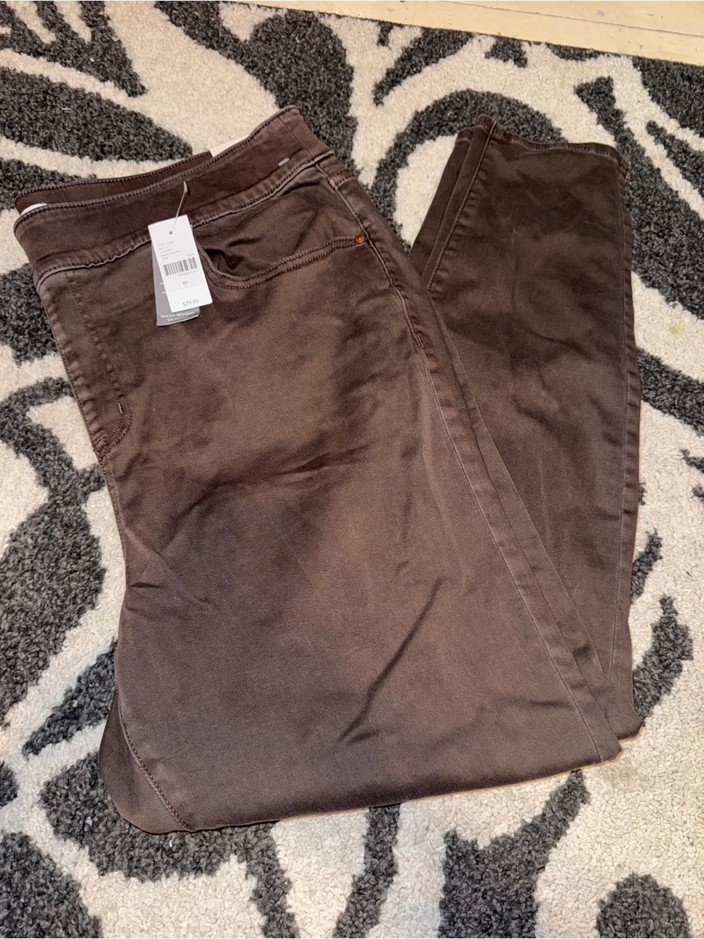 Lane Bryant Brown Straight Leg Jeans